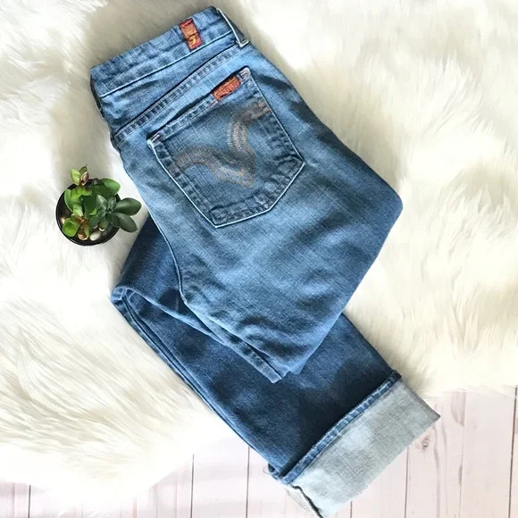 7 FOR ALL MANKIND- Kate Straight Leg Jeans - Picture 3 of 12